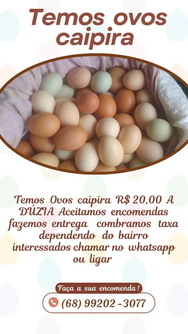 Ovos Caipira - Dúzia
