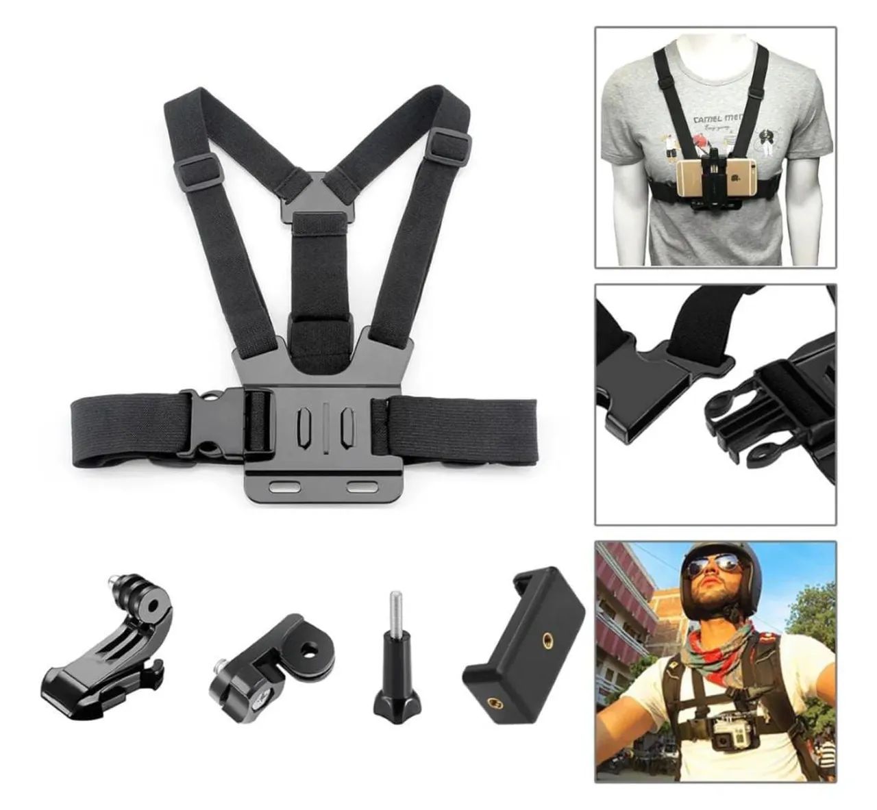 Suporte Peitoral para Celular e Câmera - Ação Livre - Foto 3