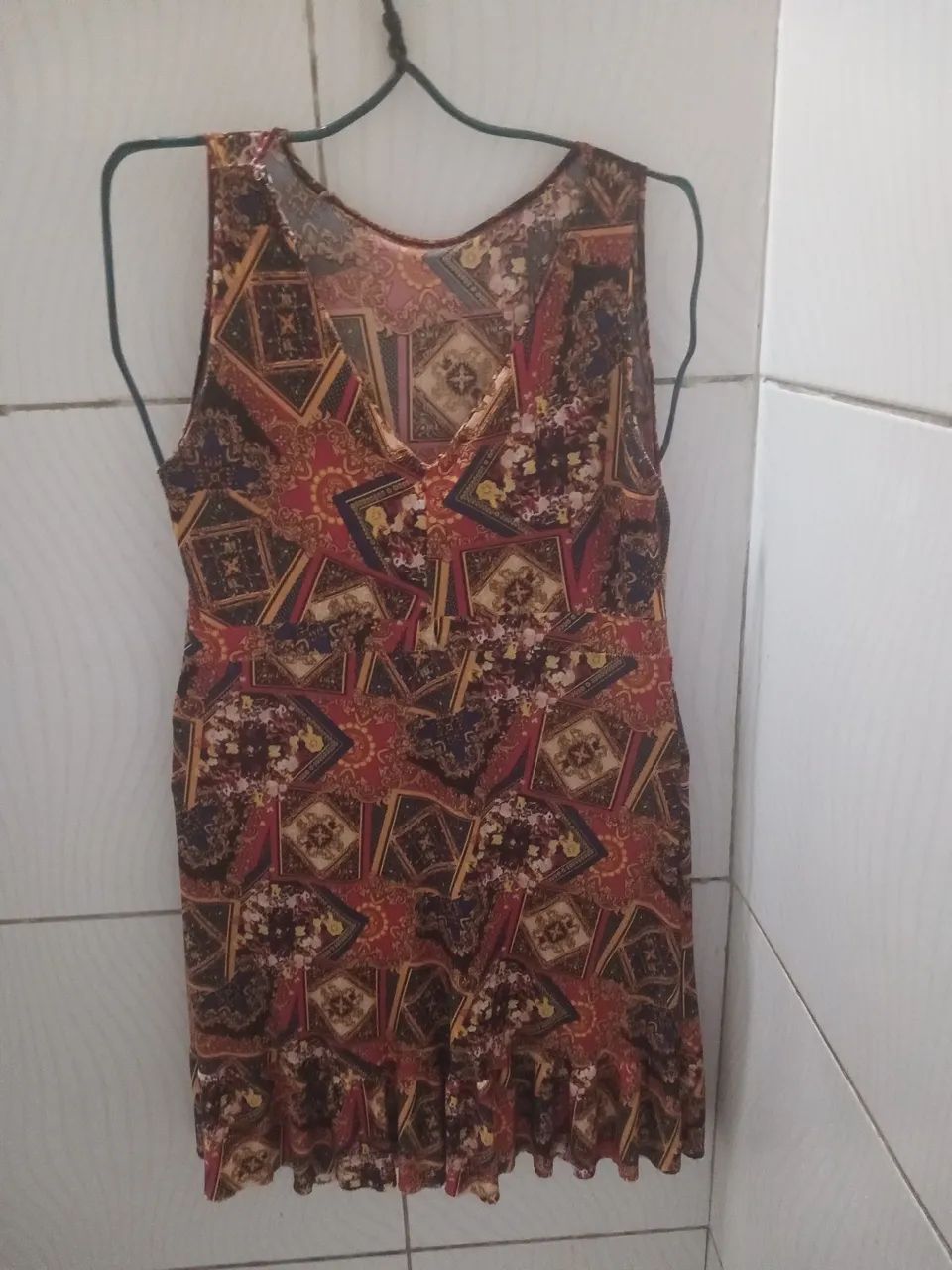 Vestido Estampado Feminino M 