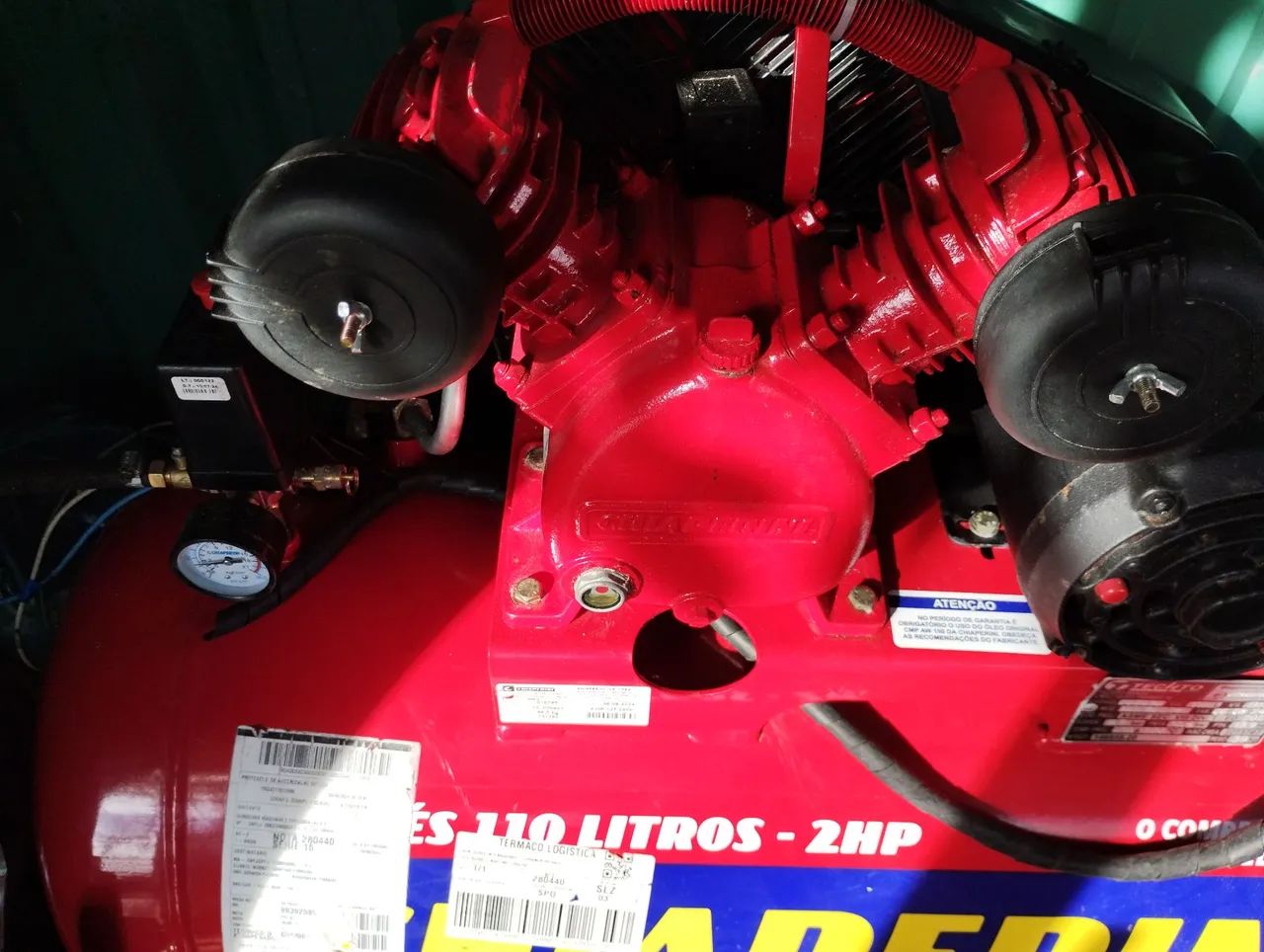 Compressor de Ar Chiaperini 110 Litros 2HP - Profissional Red - Foto 2