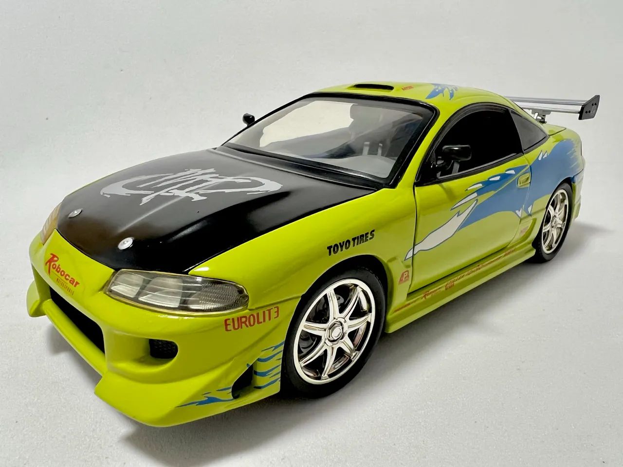 Mitsubishi Eclipse Fast & Furious Racing Champions Escala 1:18