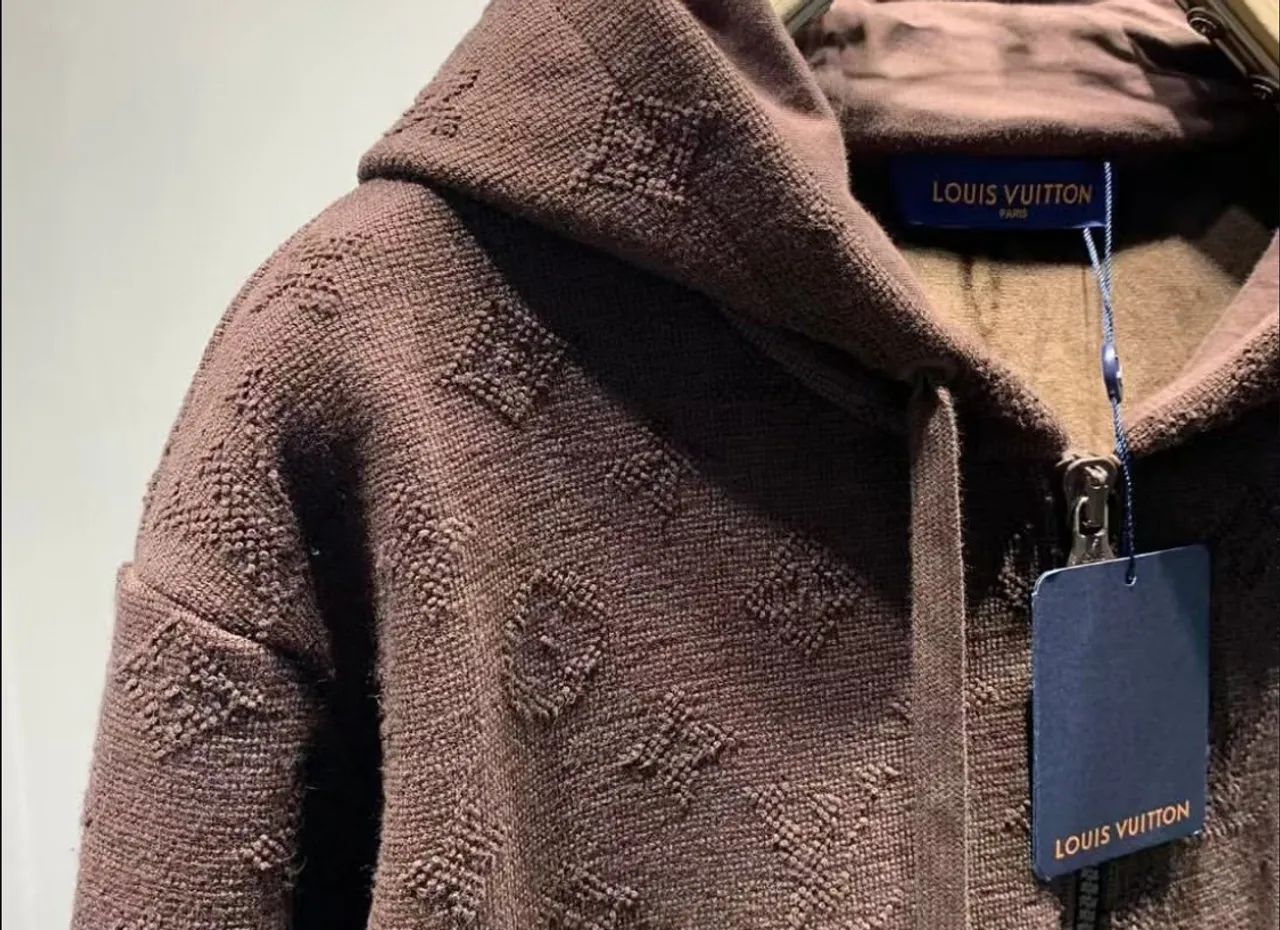 Casaco de Moletom Cinza com Zíper Miu Miu , Moncler  - Foto 4