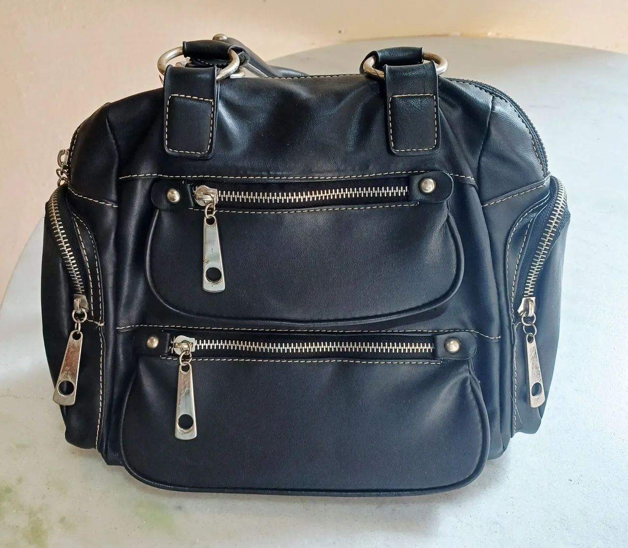 Bolsa feminina de couro sintético  - Foto 3