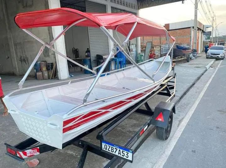Canoa de Alumínio, 5,6,7 e 8 Metros/ Fabricamos todos os Modelos 