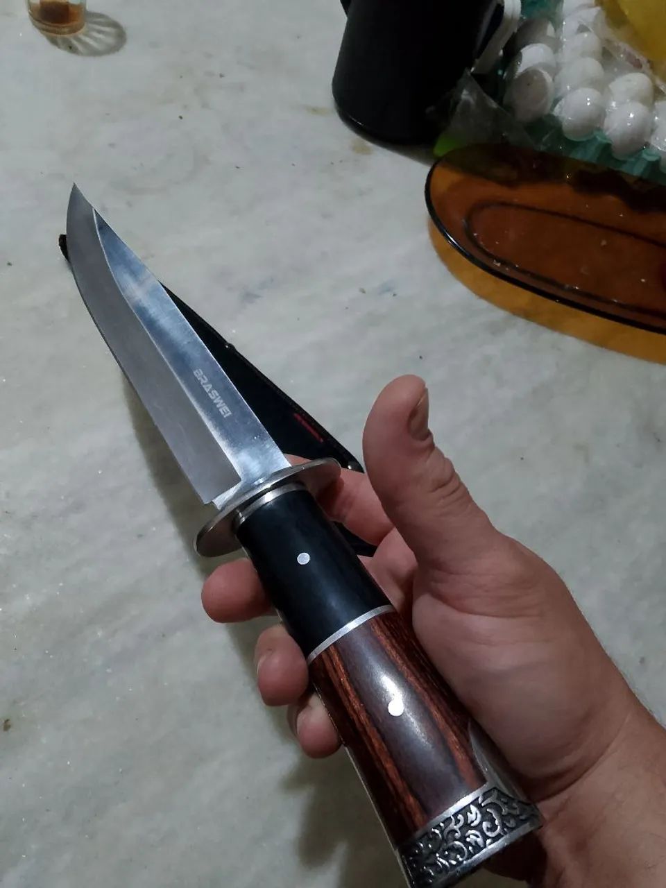 Faca tática artesanal  - Foto 6