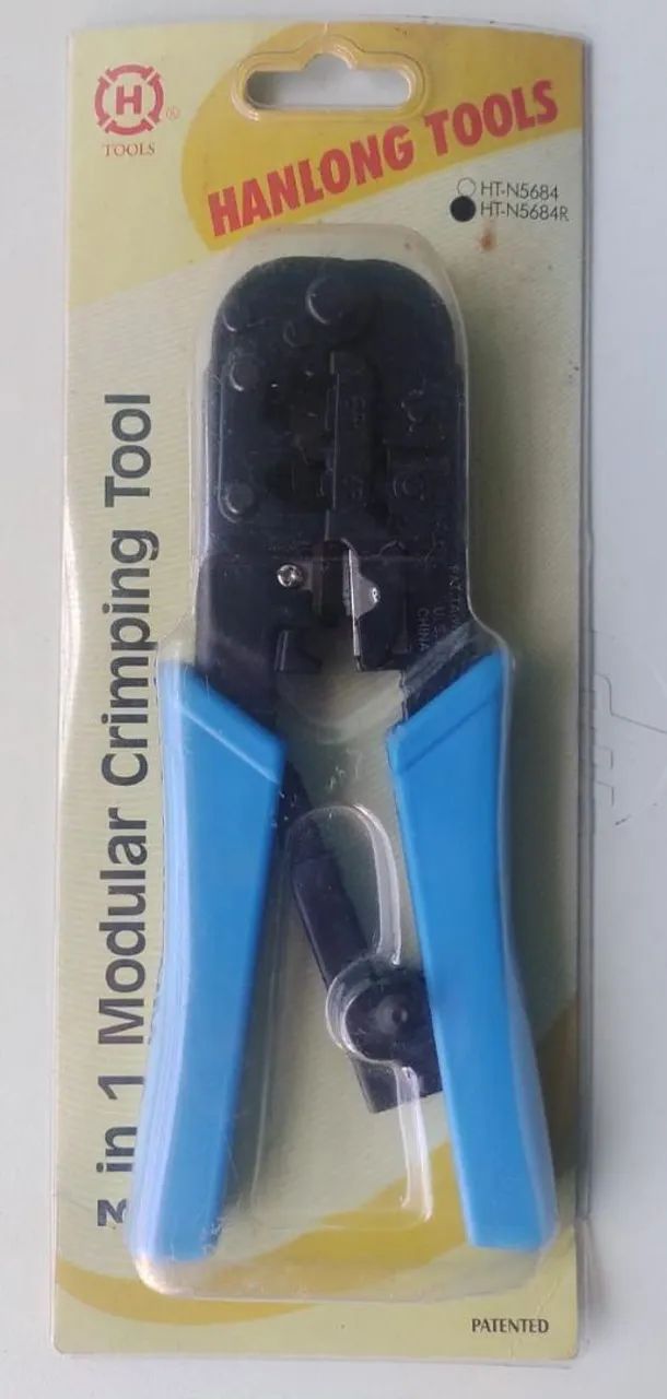 Alicate para Crimpar RJ 9/11/12/45 - HT-N5684R - Com Catraca<br>