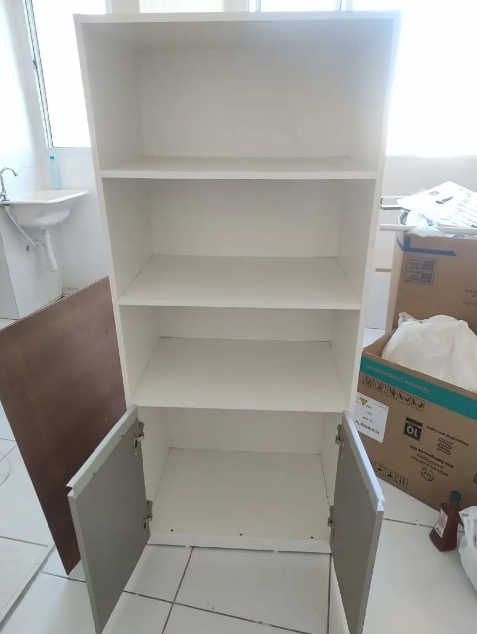 Armário multiuso Branco com Prateleiras - Foto 3