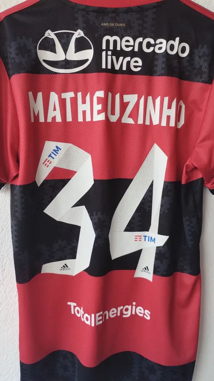 Camisa Flamengo Matheuzinho 34 - Tamanho P - Foto 4