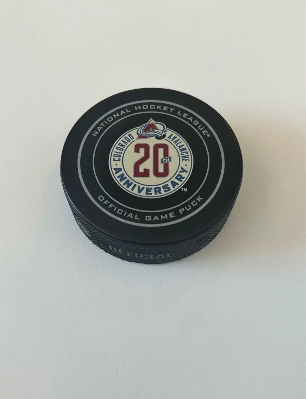 puck de hockey - colorado avalanche (nhl)