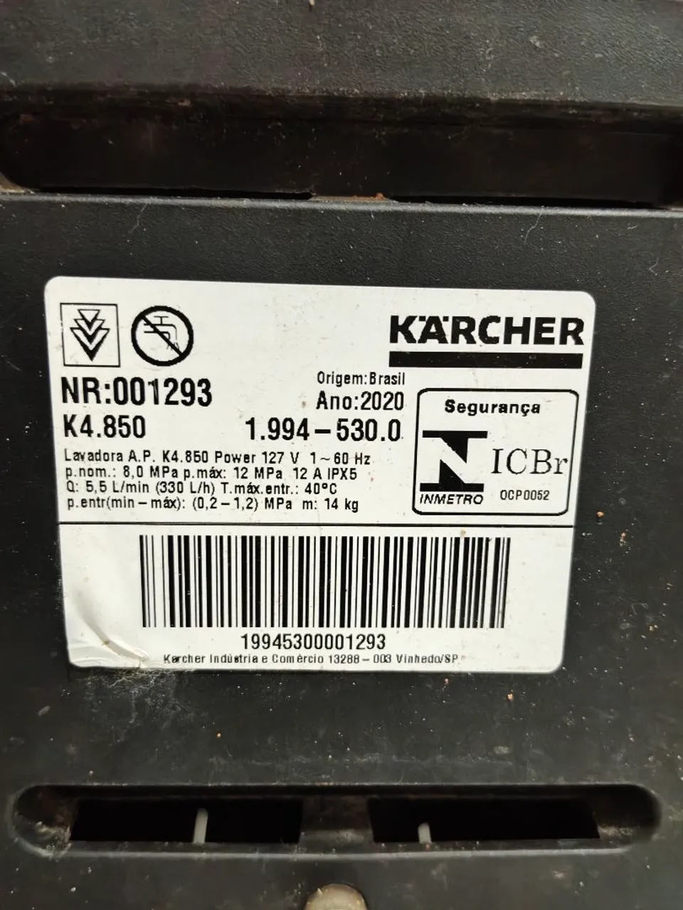 Lavadora de Alta Pressão Karcher K4.850 - 127V