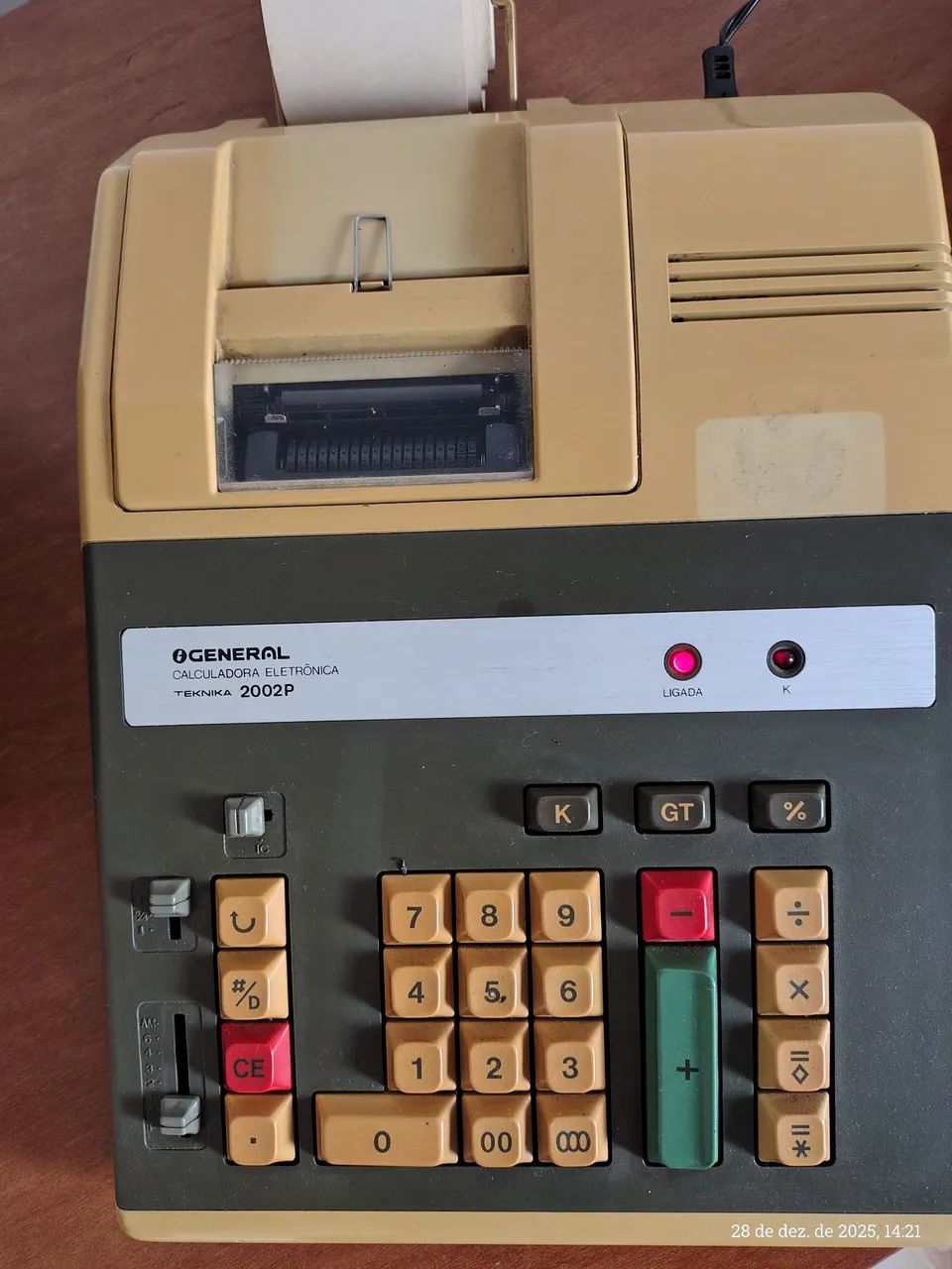 Calculadora eletrônica teknika 2002p