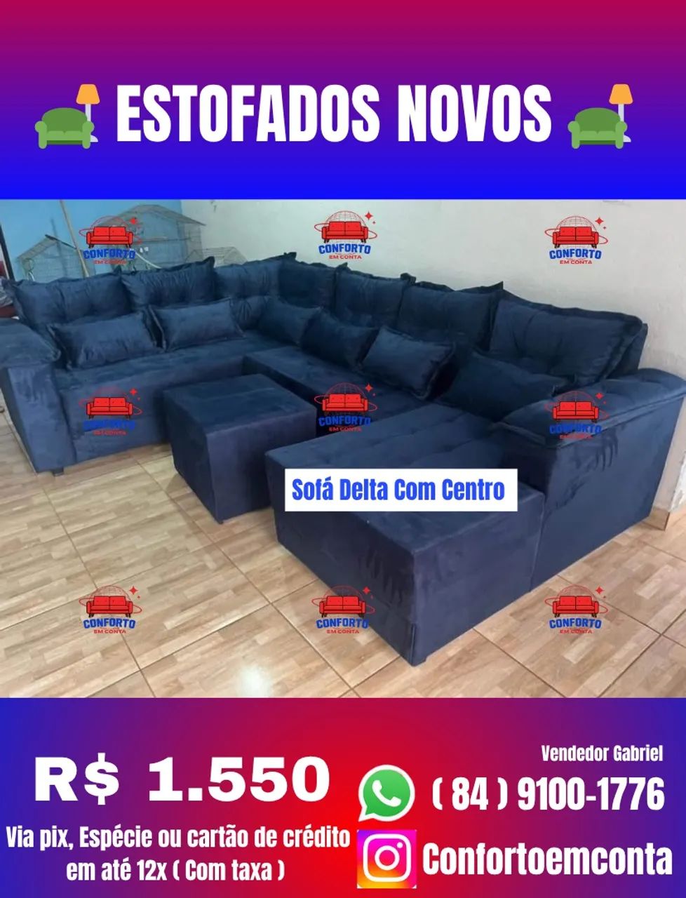Sofá Delta Em L 