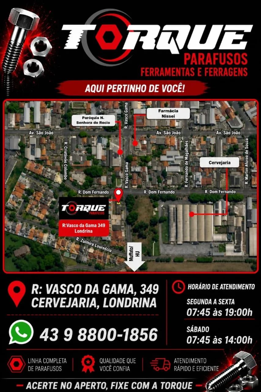 Parafusos Ferramentas Ferragens @torque_parafusos_londrina - Foto 3