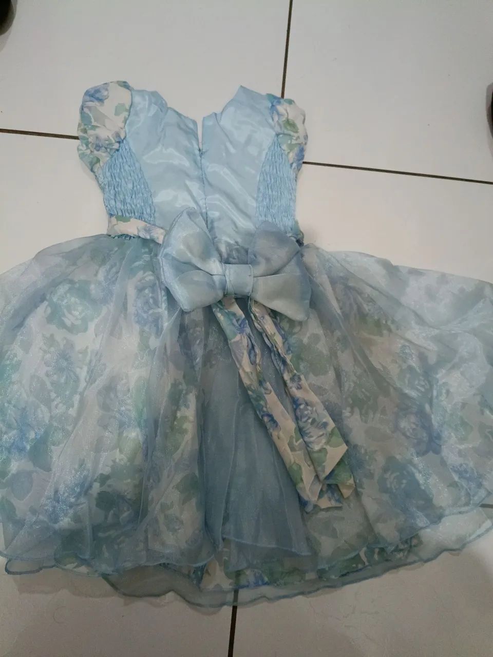 Vestido infantil azul - Foto 2