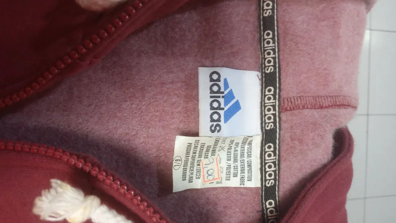 BLUSA DE MOLETON ADIDAS ORIGINAL ANOS 90 NOVA - Foto 5