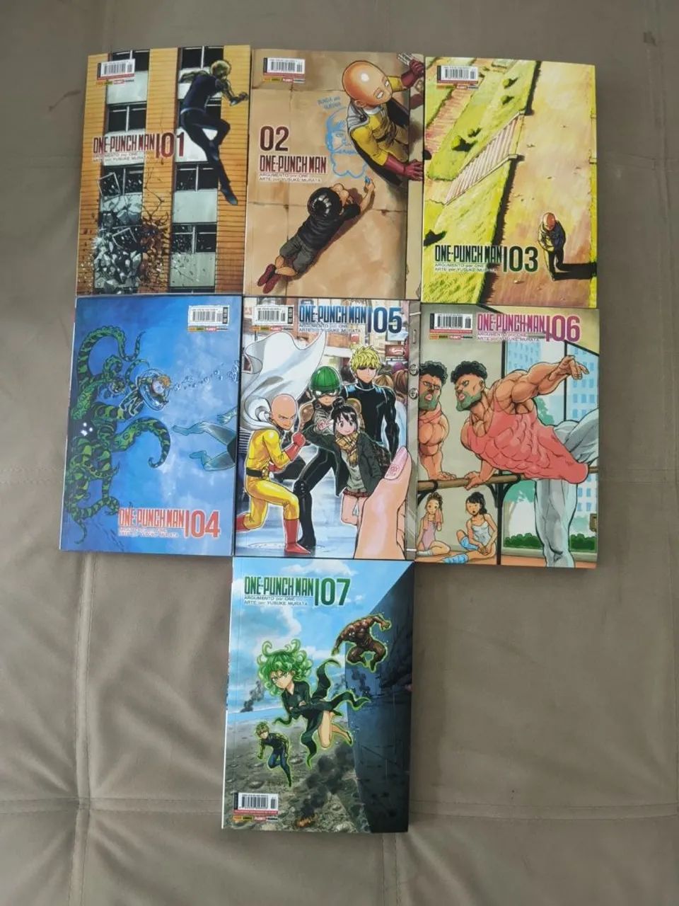 Mangá One Punch Man - Vol. (01 ao 07) + Marca página - Livros e