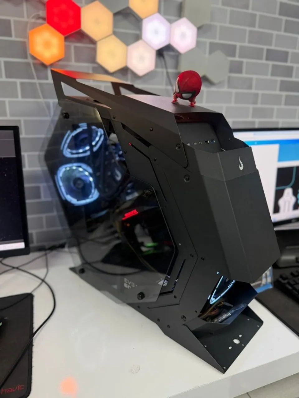 Pc gamer AMD Ryzen 7 5700X 8-Core Processor Placa mãe Asus b450M-A Prime Water 