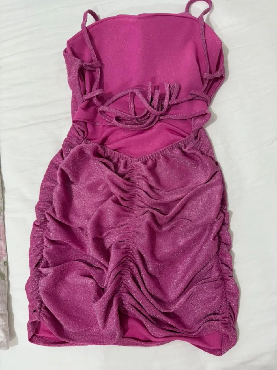 Vestido Rosa com Brilho - Foto 2