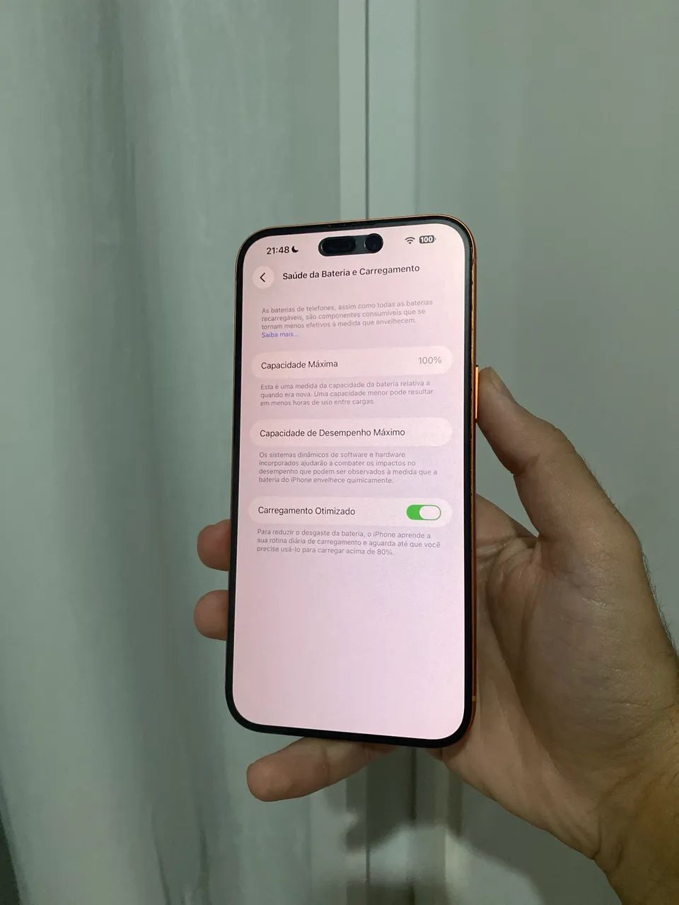iPhone 14 Pro Max 128 gigas na carcaça do 17 pro Max. - Foto 3