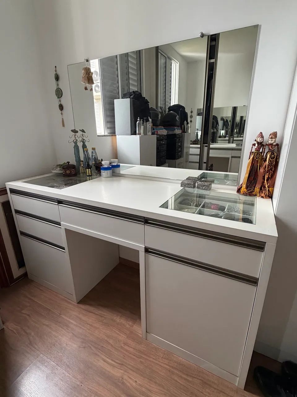 Camarim Penteadeira em MDF Branco