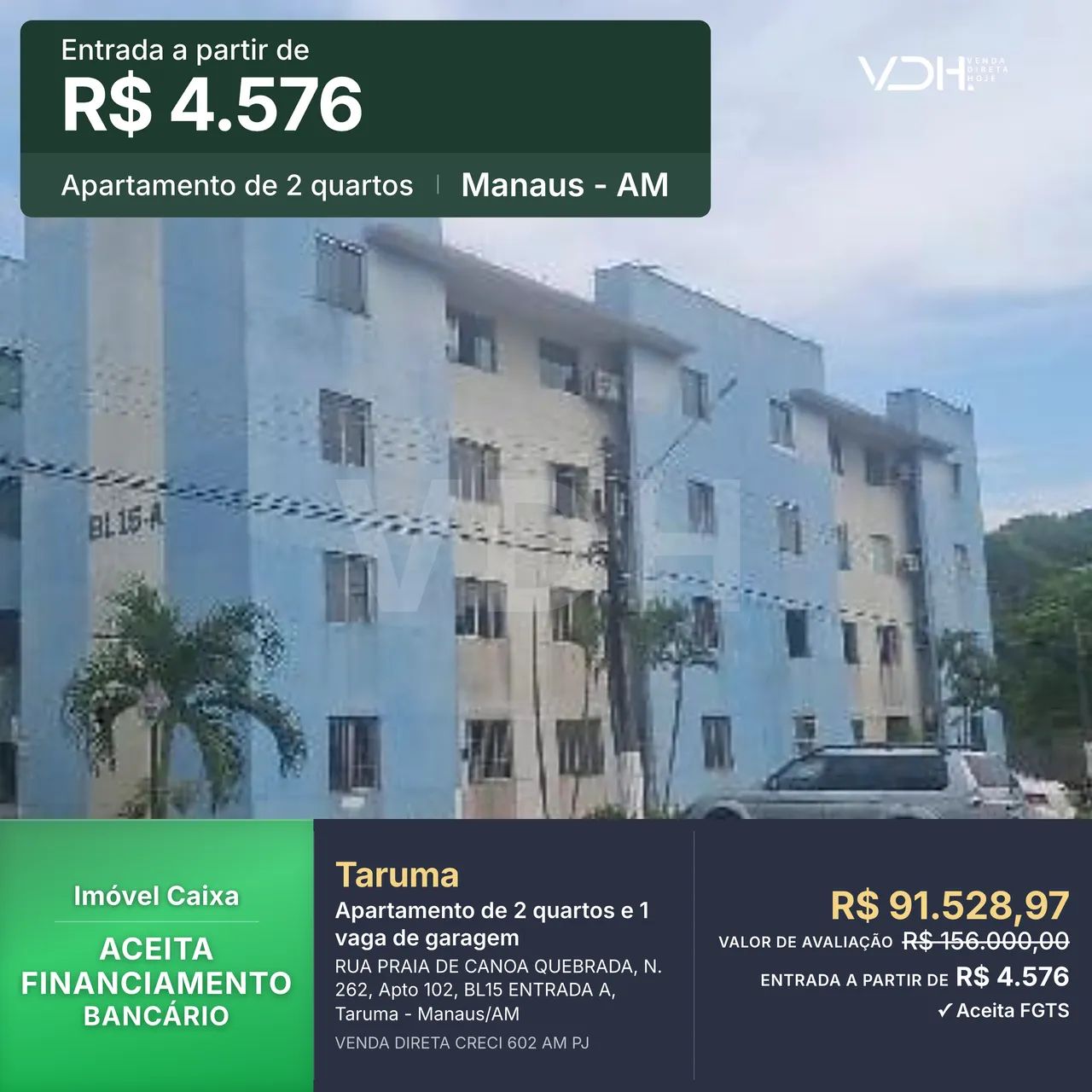 Apartamento 2 quartos - Taruma