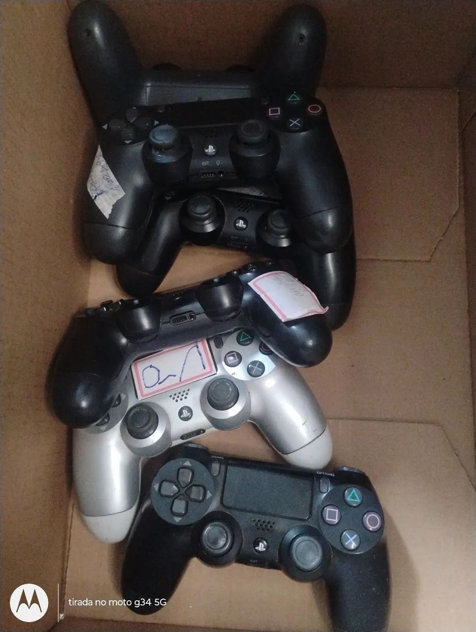 Controle PS4 para retirada de peças 