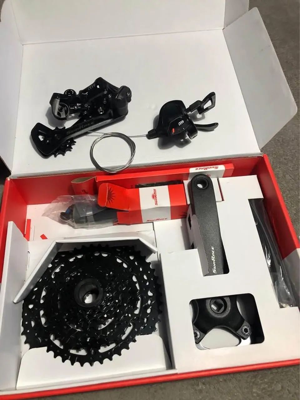 Novo Kit Grupo Sunrace Sunrace 1x9v K7 11x50 Bike Pedivela/cambio - Foto 2