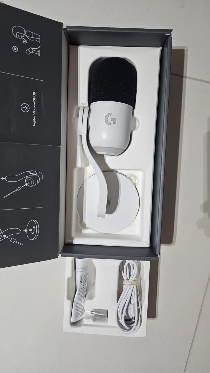 Fone Yeti GX Branco pouco usado - Foto 3