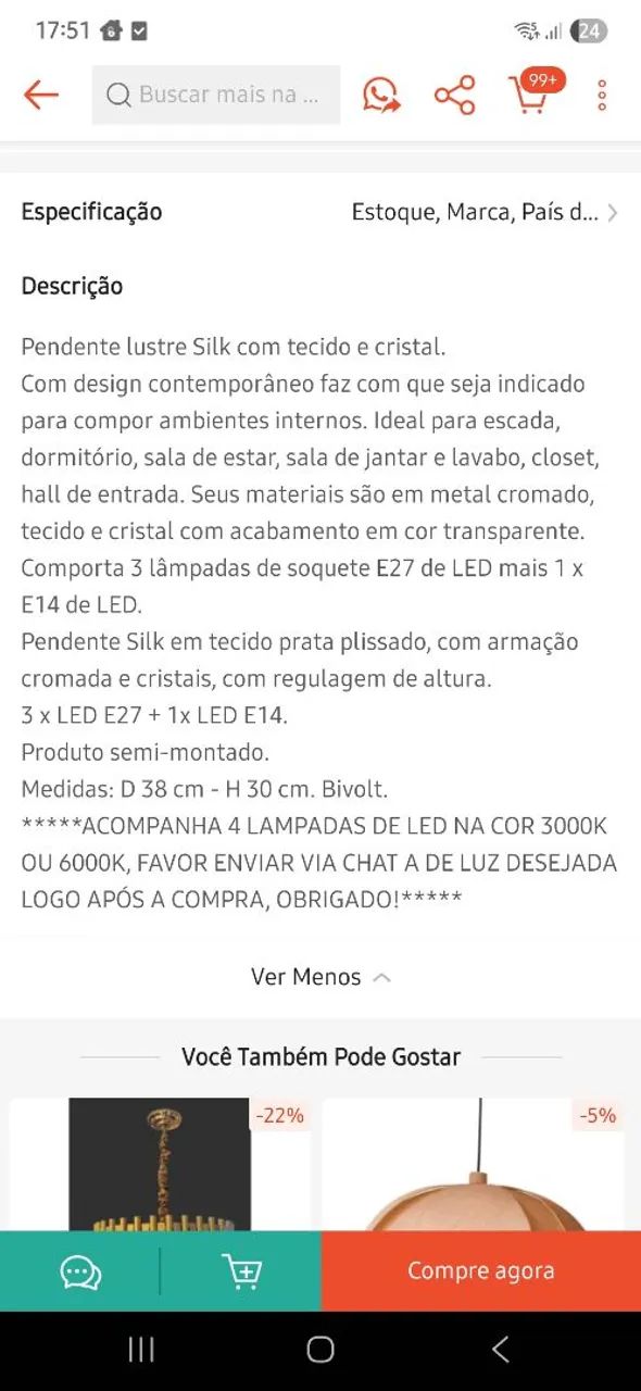 LUSTRE DE CRISTAIL STARTEC  - Foto 2