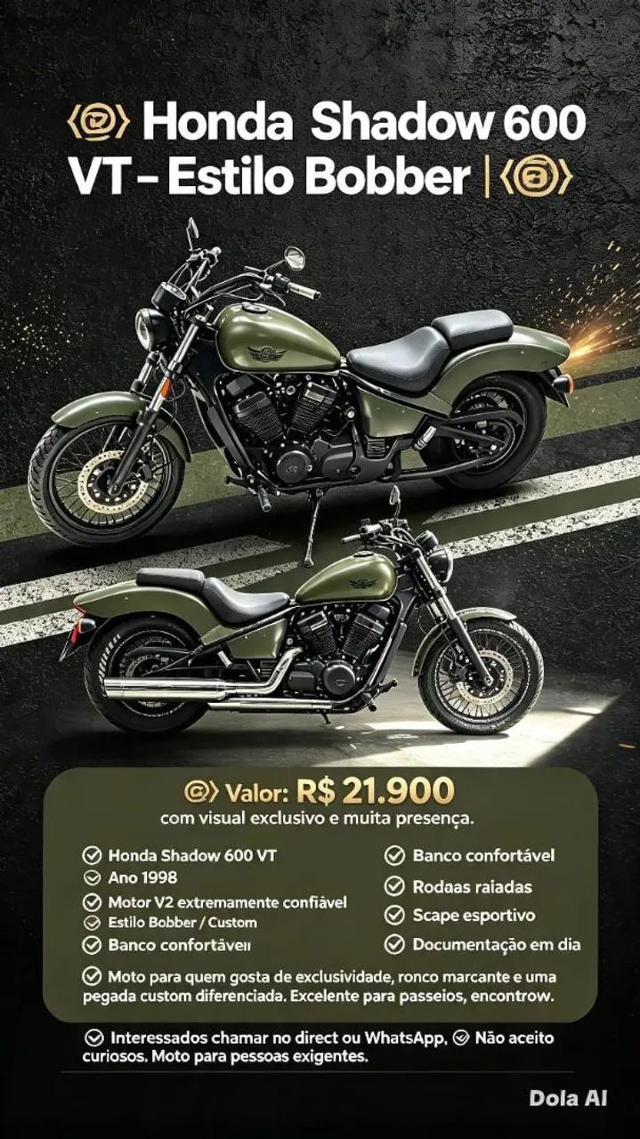 Hornet 600 e Shadow 600