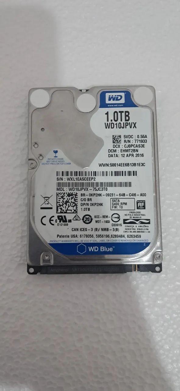 Hd 1 terabyte Western Digital 2,5"