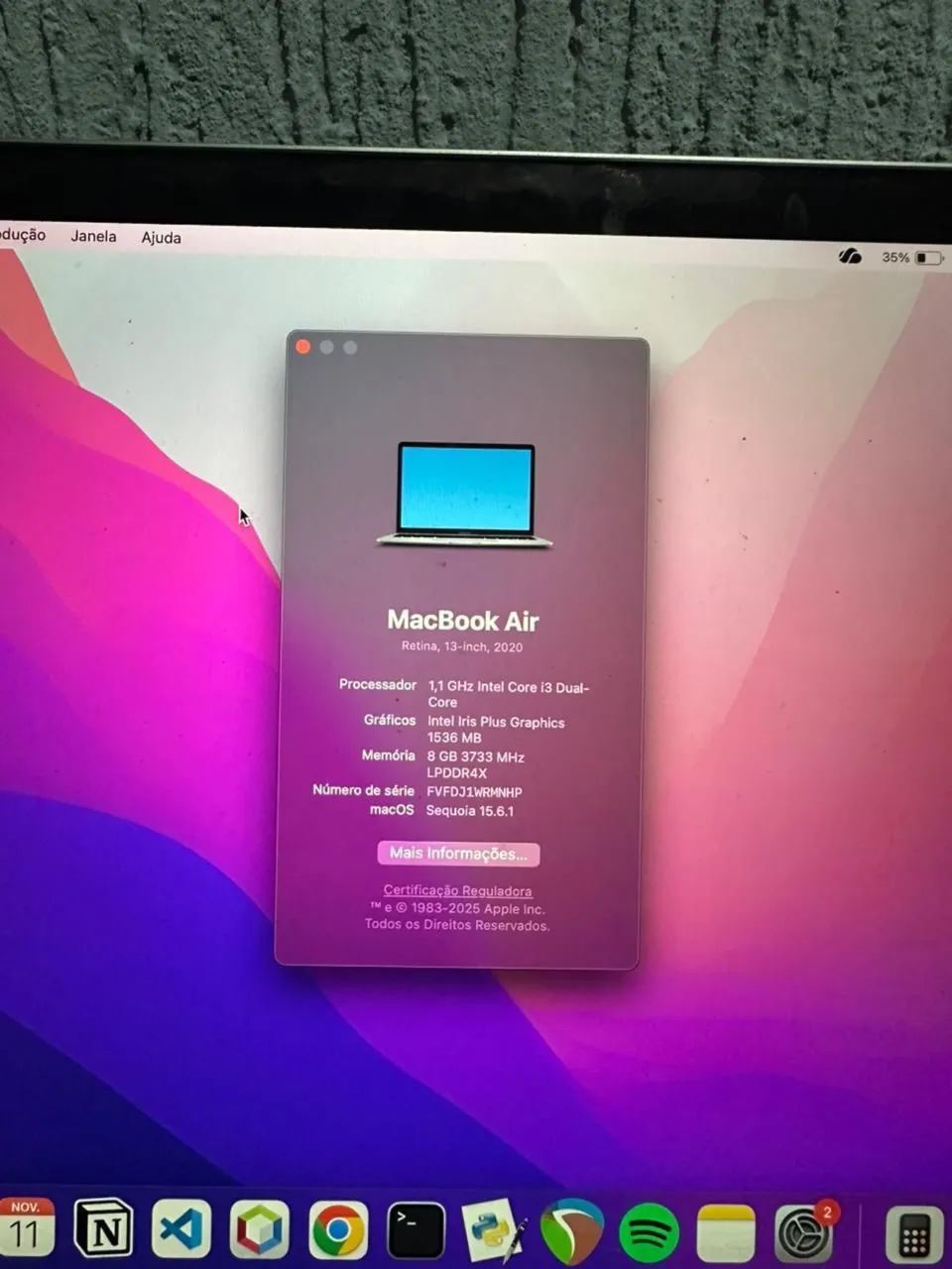 Vendo MacBook Air 2020 256gb  - Foto 4