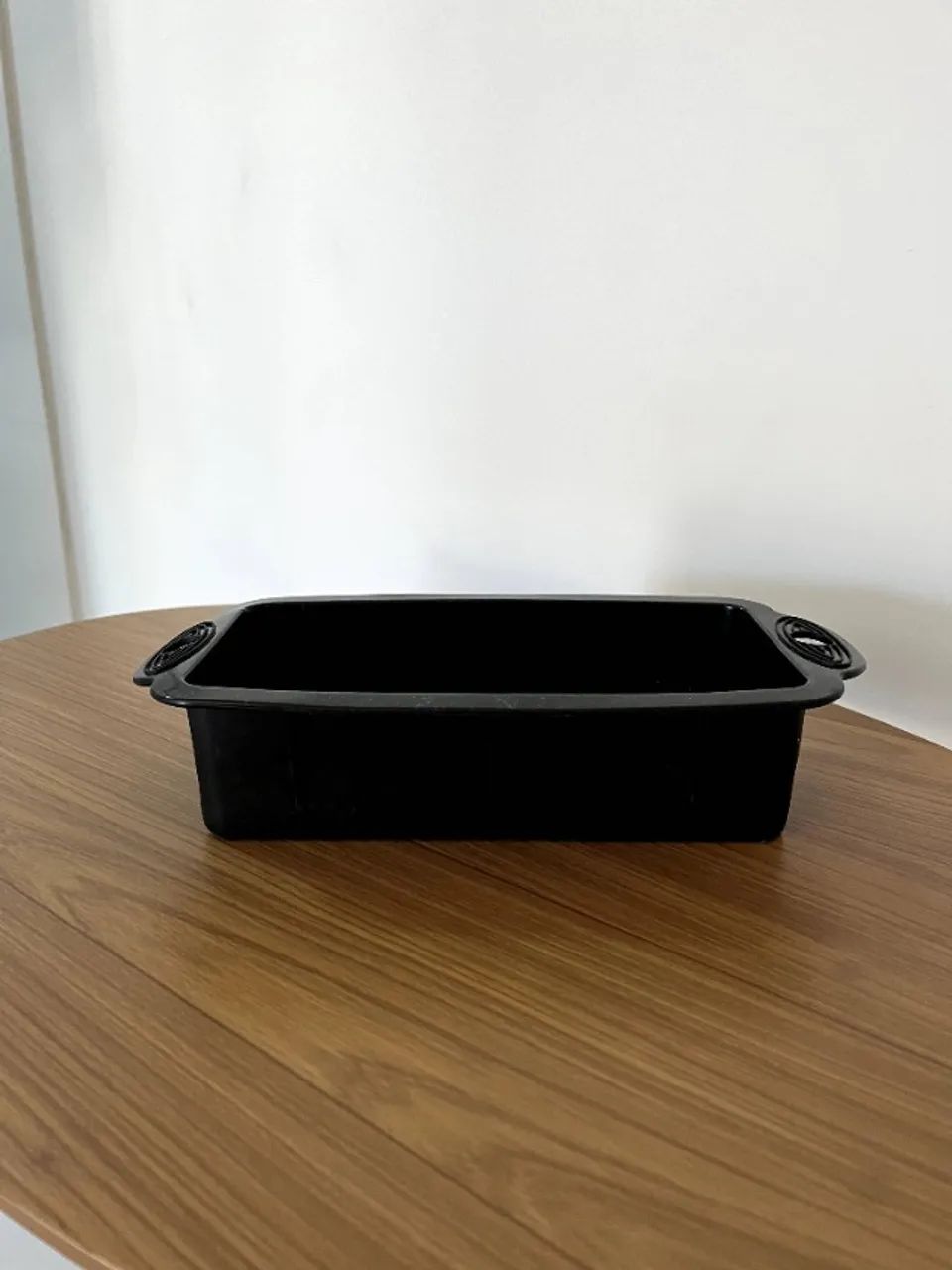 Forma de Silicone Retangular Preta 20 cm