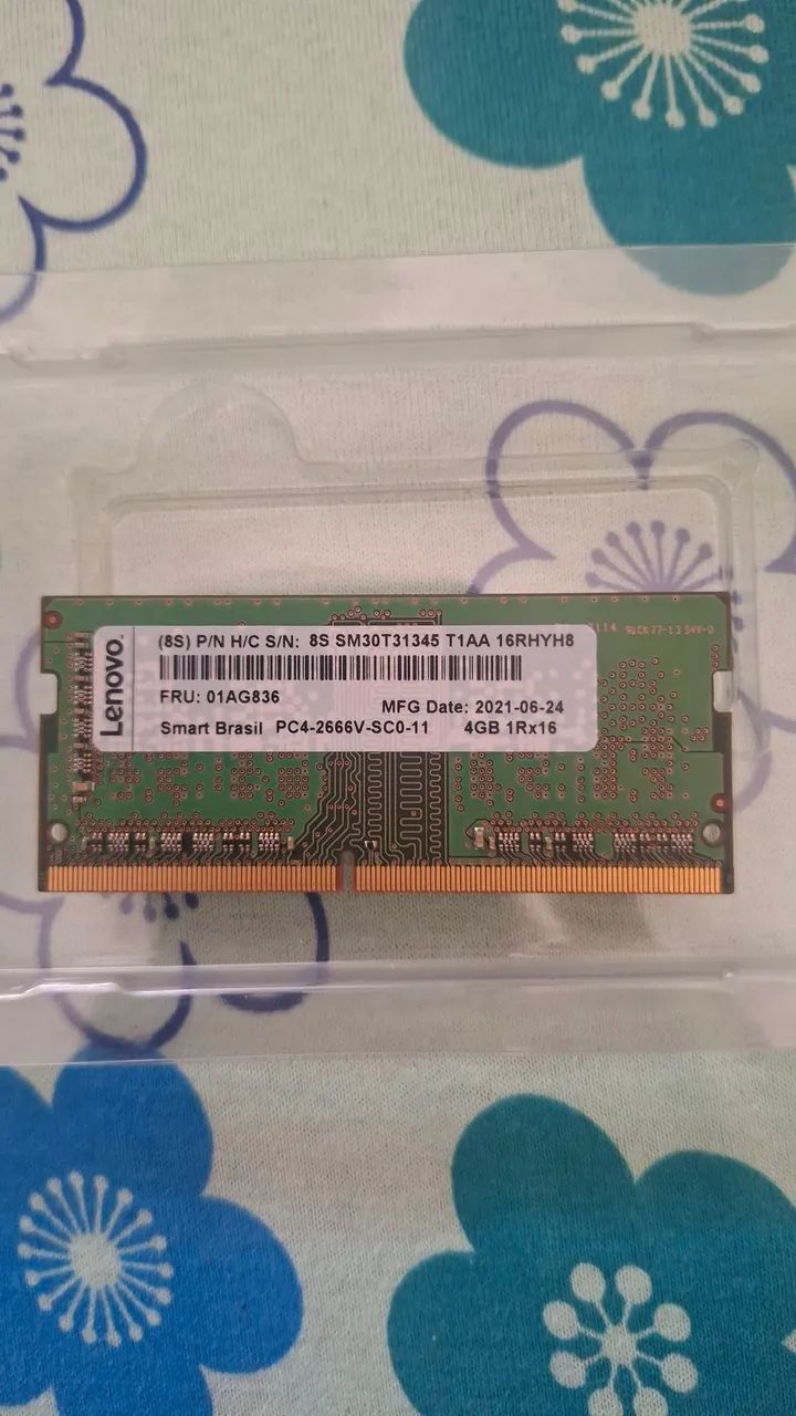 Memória RAM DDR4 para Notebook - 4 GB - 2666 MHz (PC4-2666V). - Foto 2