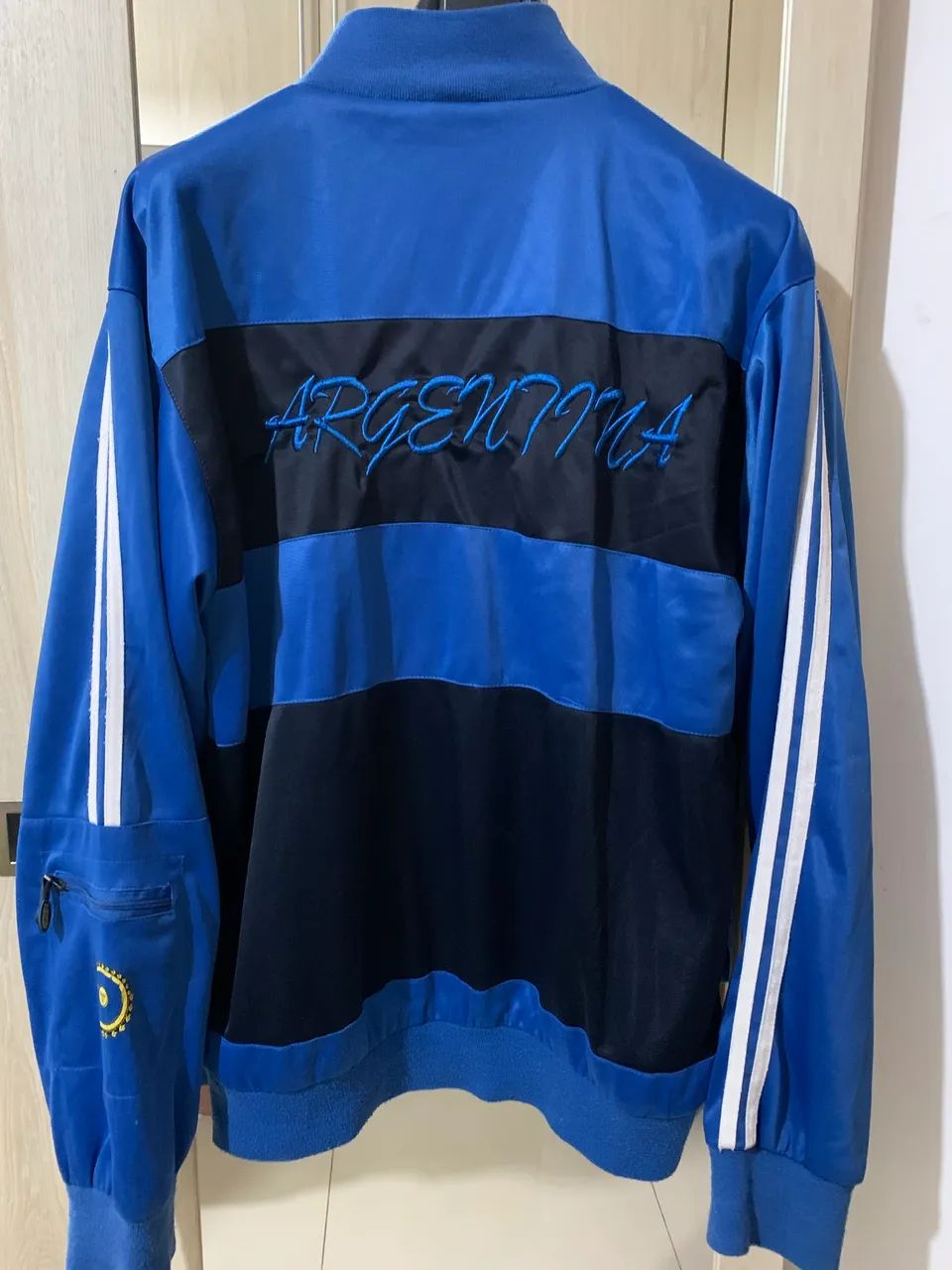 Blusa Moleton seleção argentina azul g - Foto 5