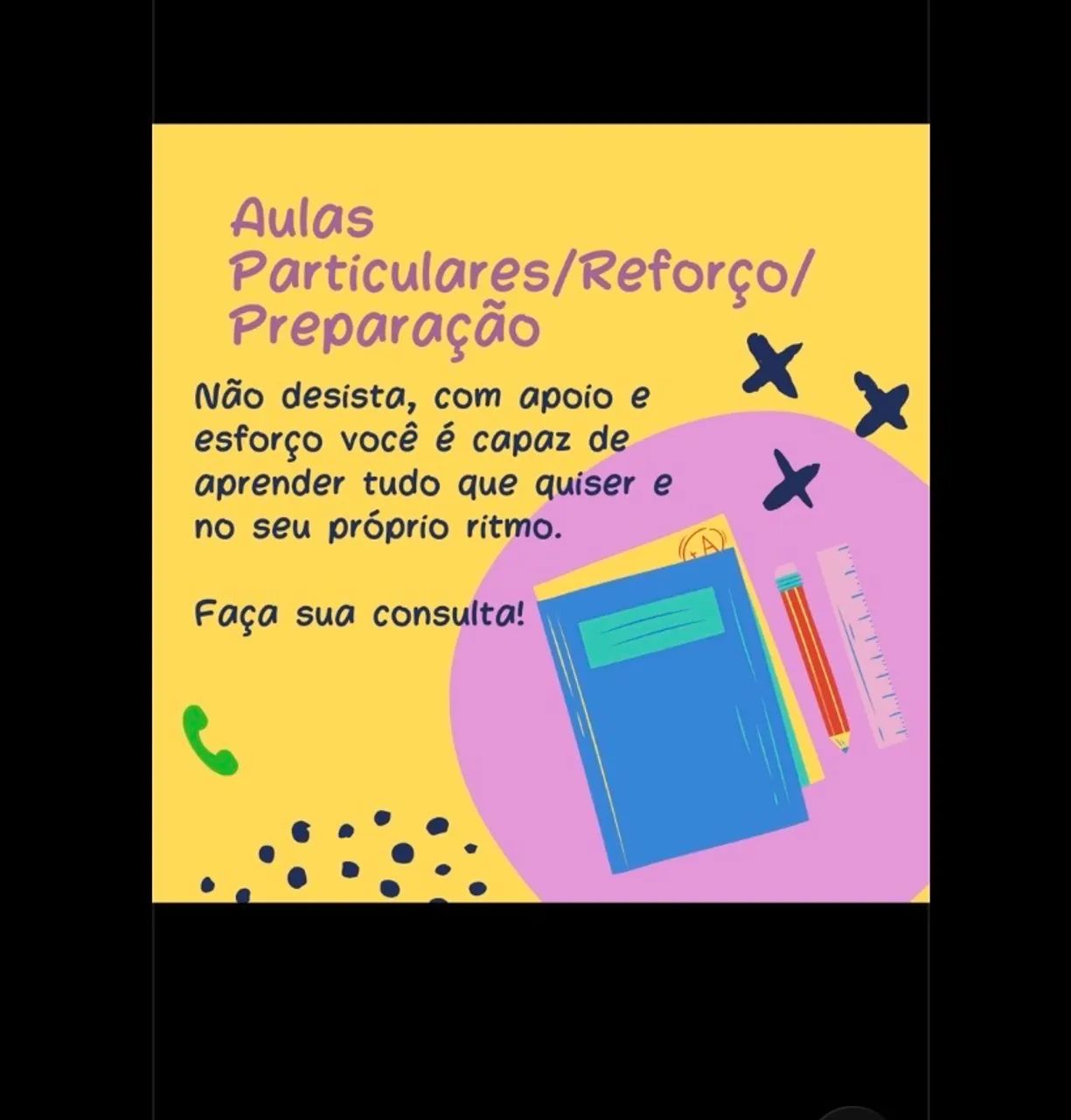 Aulas de reforço Matemática, Física e Química