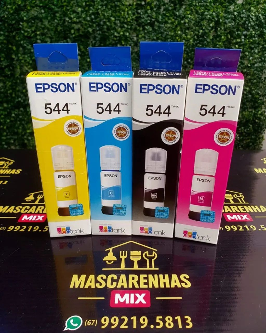 KIT 4 REFIL DE TINTA EPSON 544 ORIGINAL