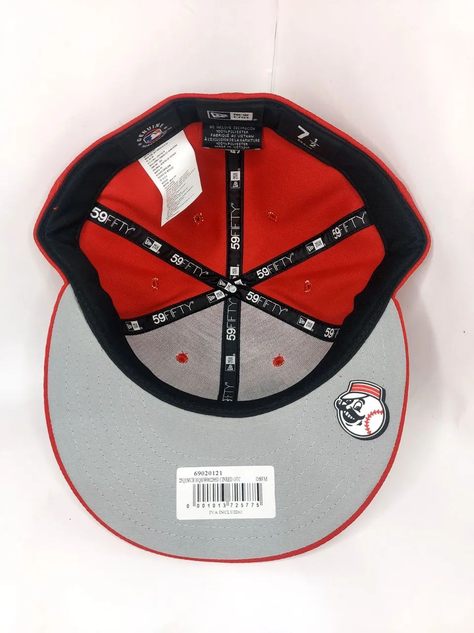 Boné Cincinnati Reds vermelho - New era - 59fifty - Baseball - Mlb - 7 1/2 - Foto 4