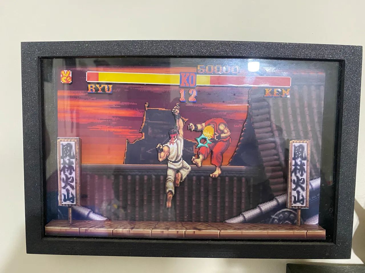 DIORAMA SHADOWBOX 3D - RYU vs KEN (SF2) - Foto 2