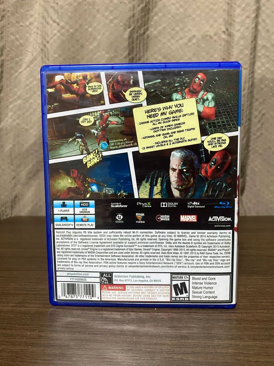 Deadpool ps4 ( CAPA REIMPRESSA ) - Foto 2