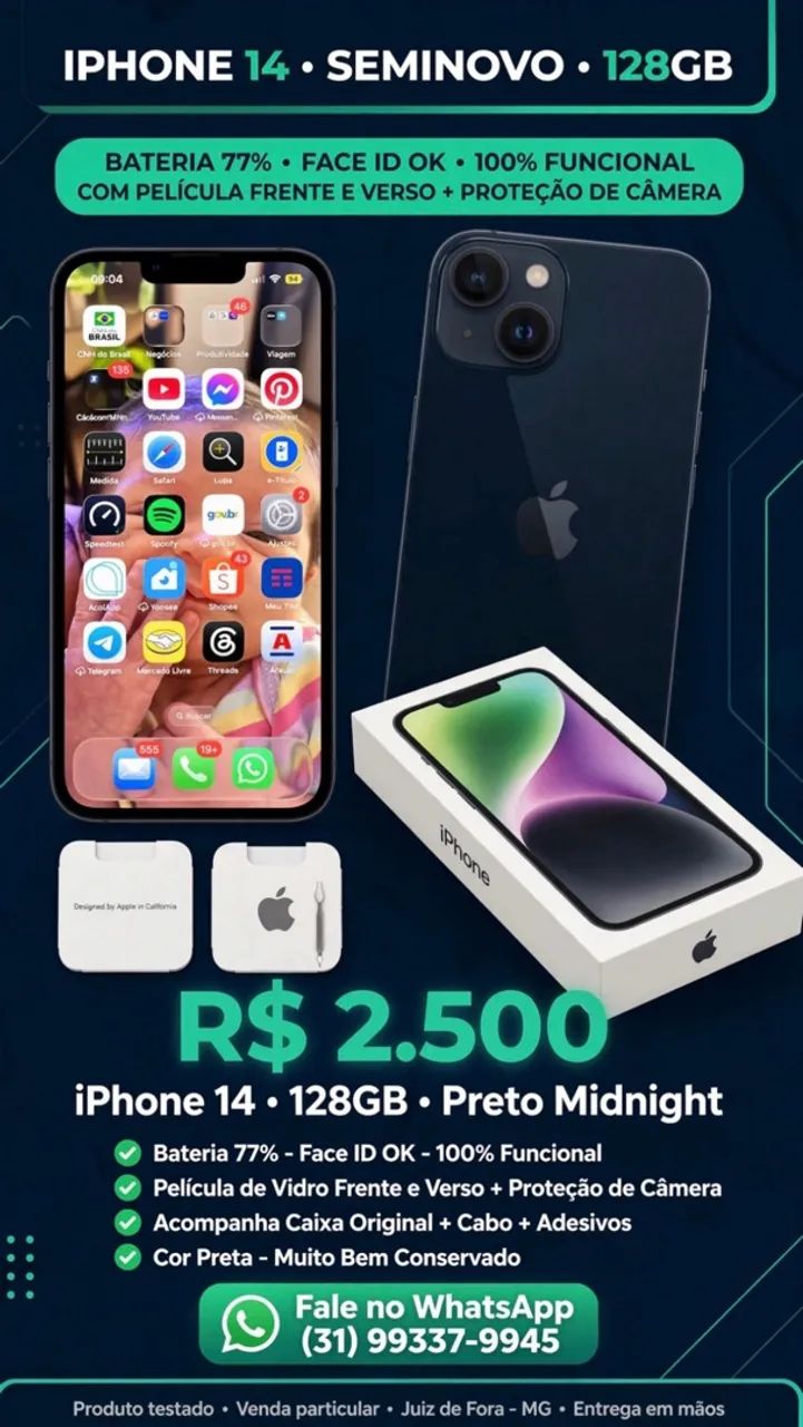 Vendo iPhone 14 -126 Gb 
