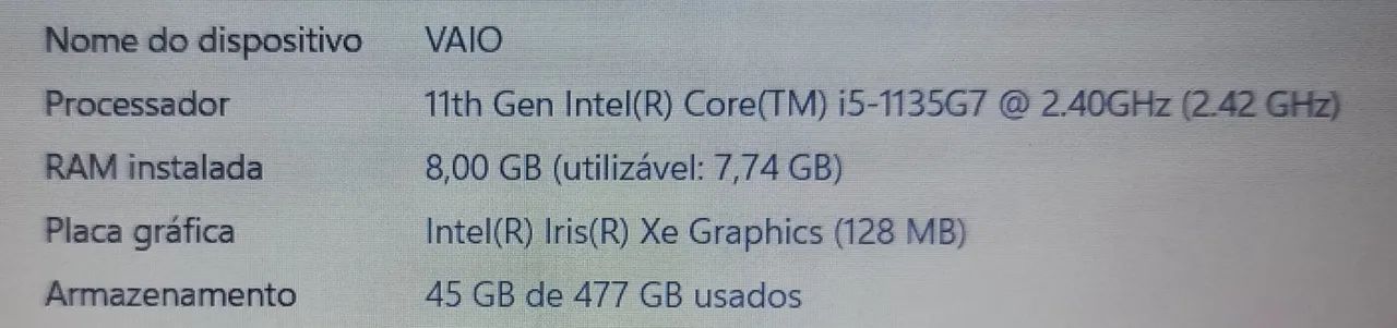 Notebook Vaio - Foto 4