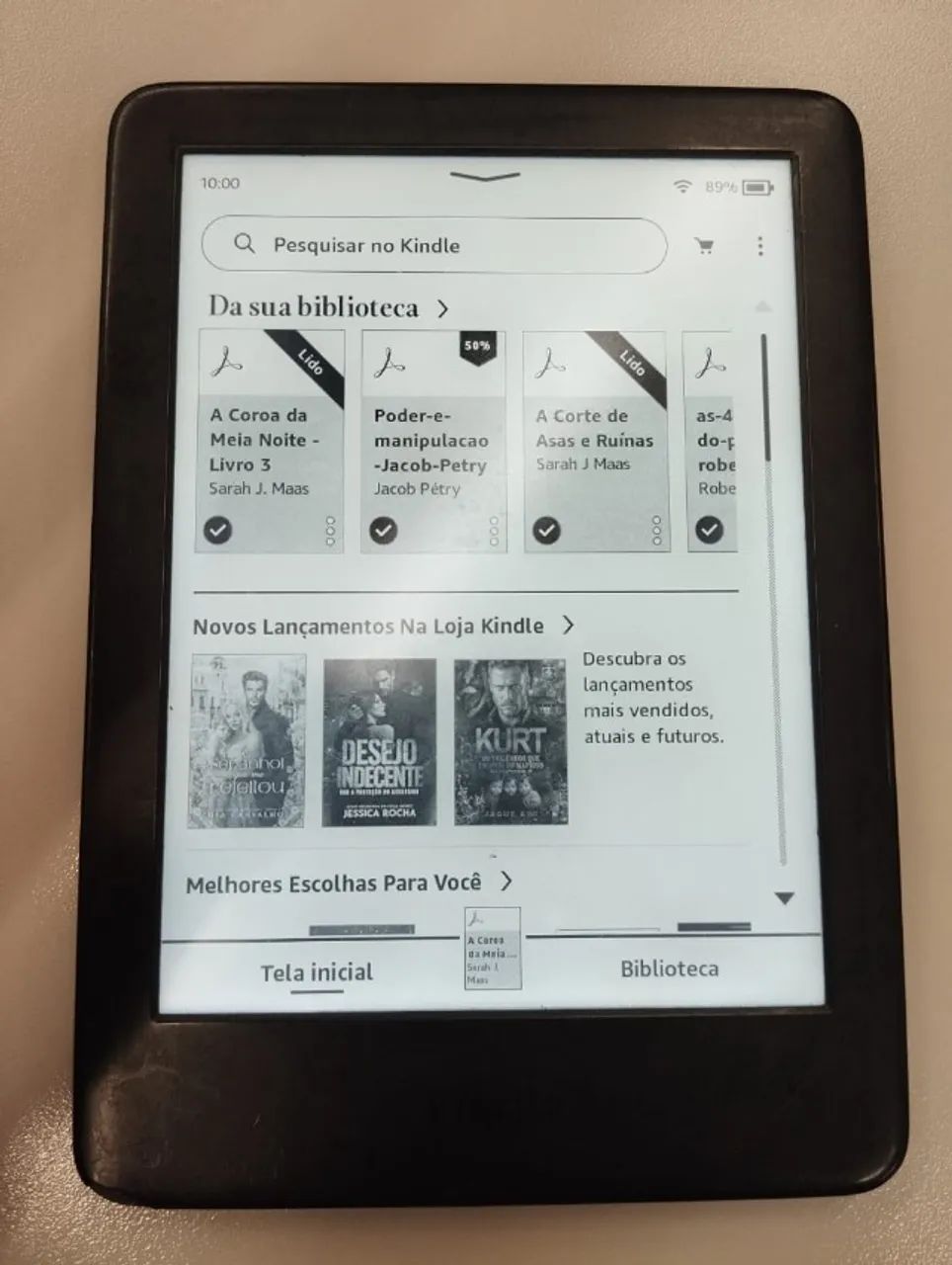 Kindle 10° geração COM BOX DE LIVROS