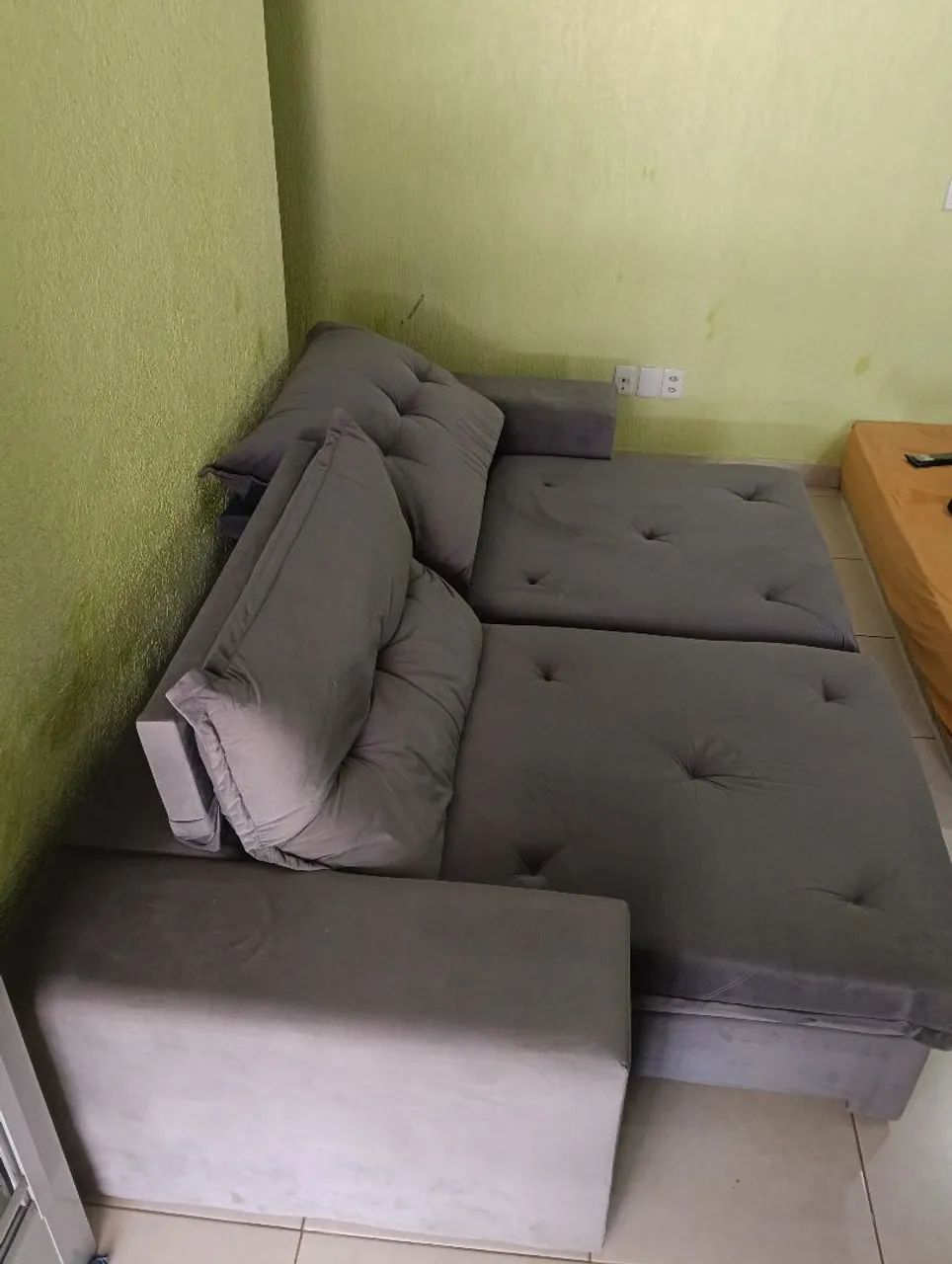 Sofá usado retrátil e reclinável 250mt. - Foto 3
