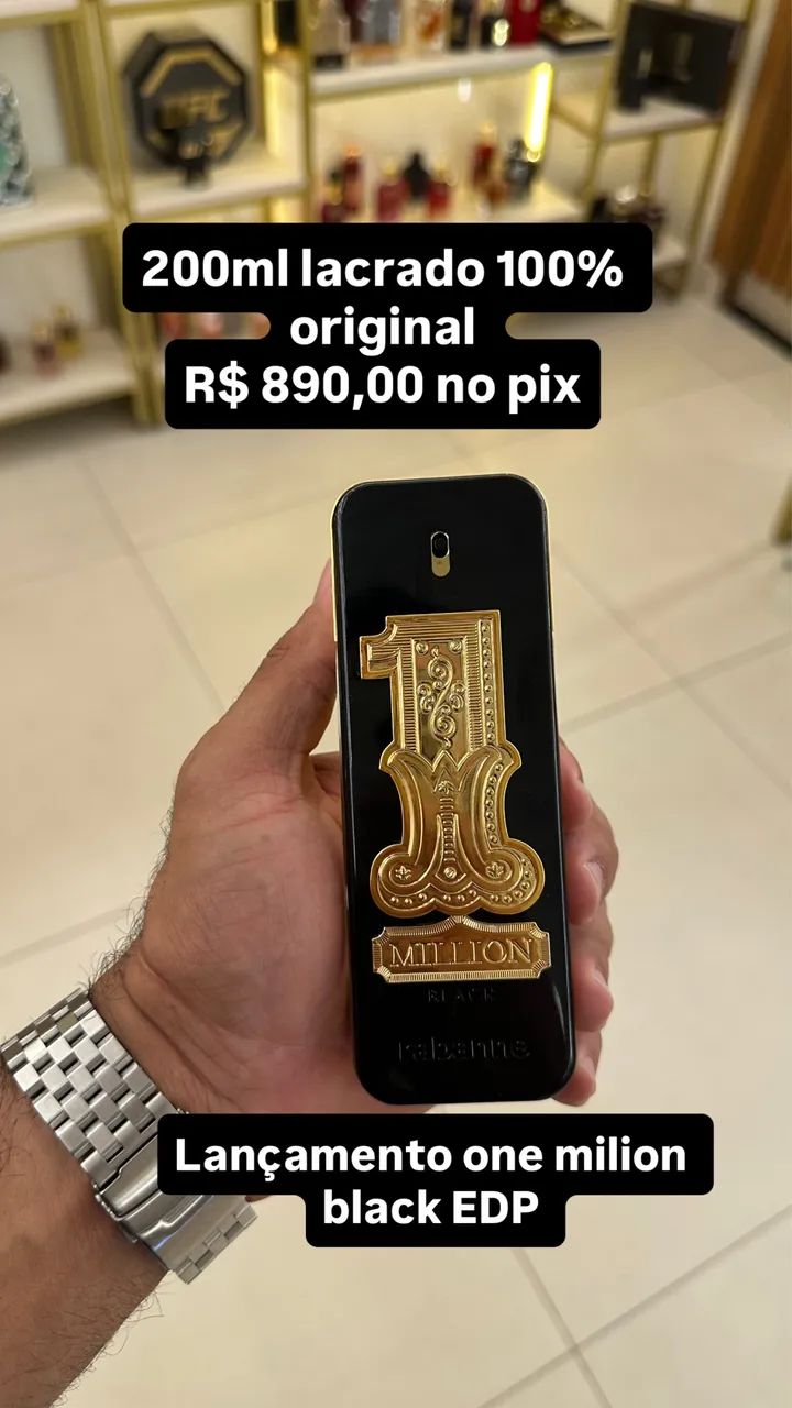 PR One Million Black Masc EDP 200ml  - Foto 2