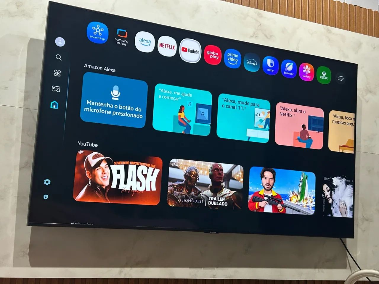 Smart Tv Samsung 55 polegadas Xbox e Alexa integrados