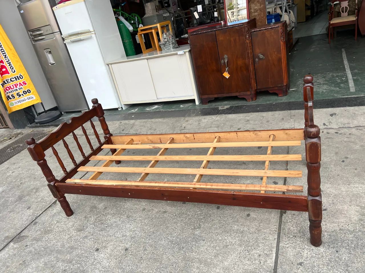Cama de Solteiro em Madeira 78x188 - Foto 3