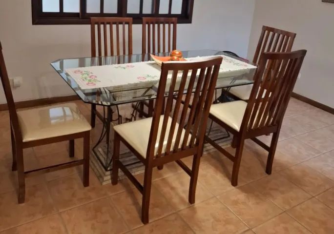 Mesa de Jantar Retangular + Mesinha de Centro 