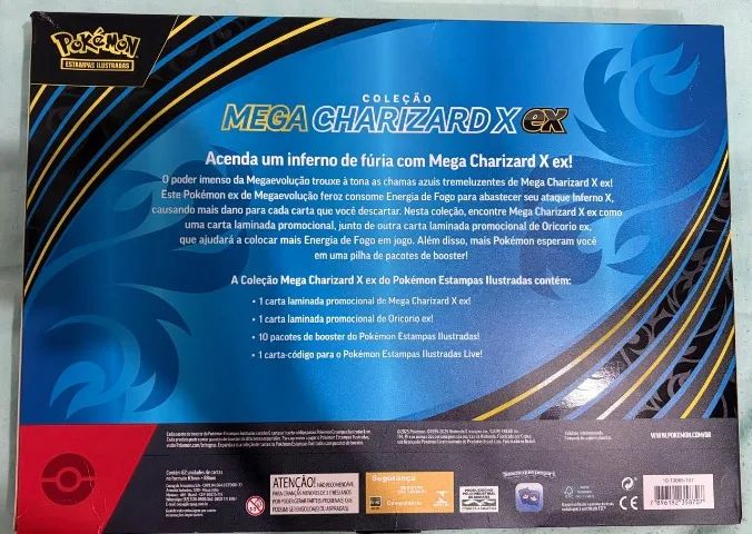 Box Coleção Mega Charizard X EX - Copag - Pokémon - Foto 2