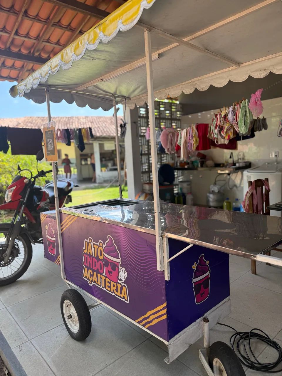 Carrinho Refrigerado para açaí e sorvetes